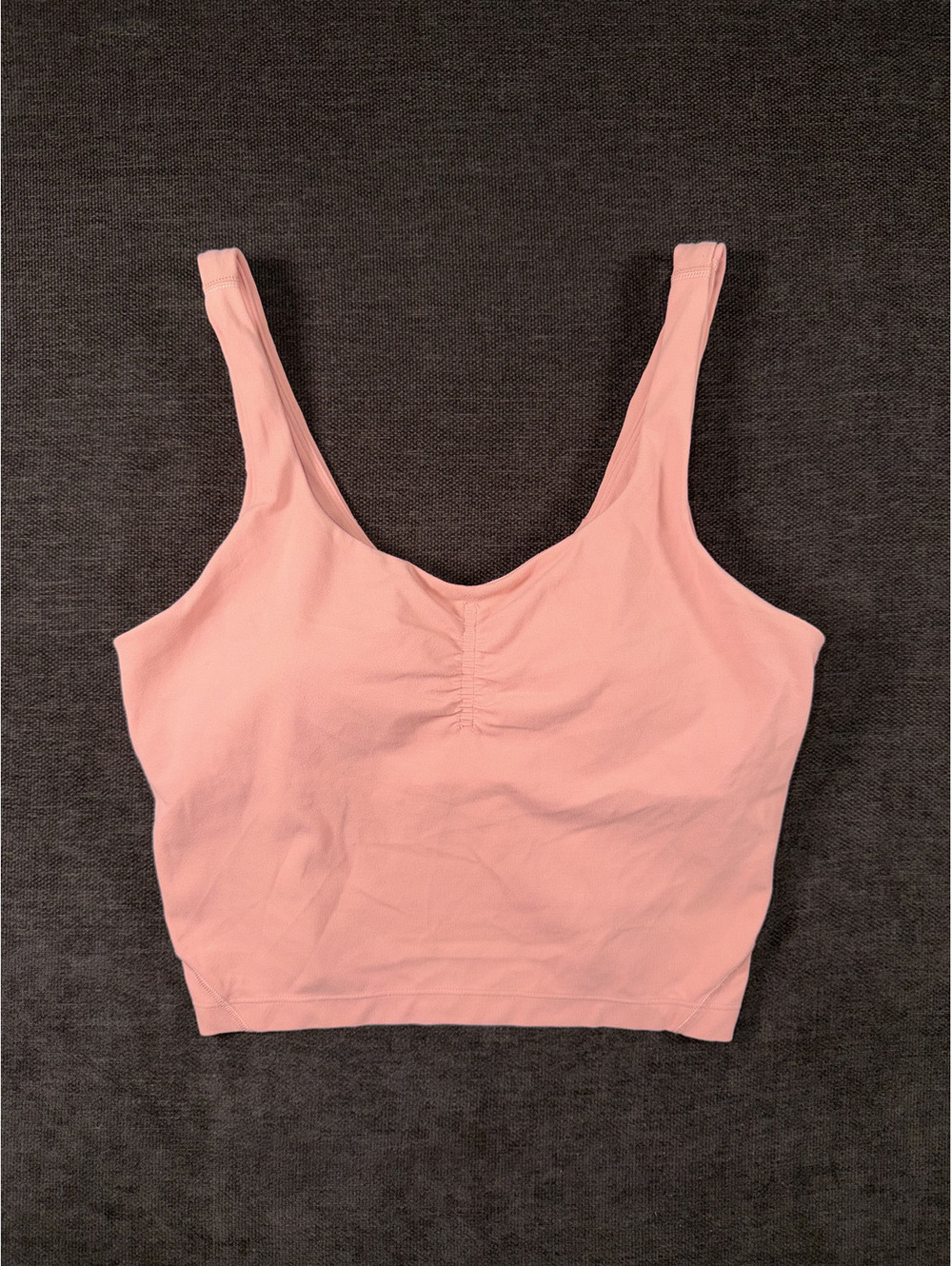 Lululemon In Alignment Longline Bra Size 6, Pink